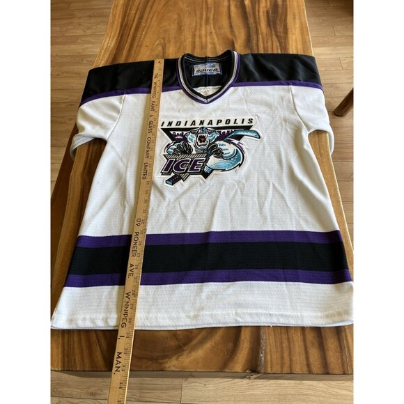 Vintage Indianapolis Ice Bauer Hockey Jersey  Size Small - Picture 9 of 15